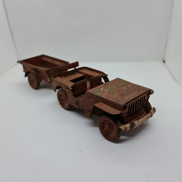 MINIATURE VOITURE JEEP Willys 14 Ton US Army Camion diecast Welly