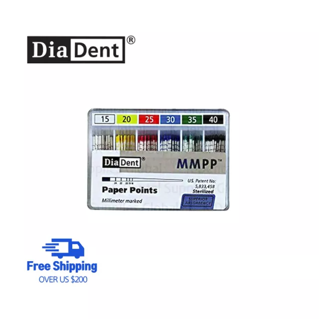 Diadent Dental Millimeter Marked Paper Points All Sizes