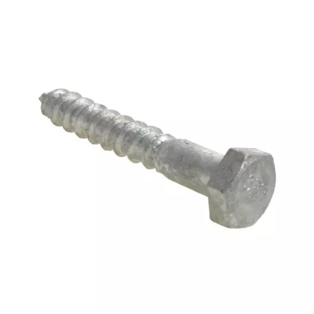 Qty 10 Hex Coach Screw M16 x 200mm Metric Galvanised HDG Galv Timber Lag Bolt