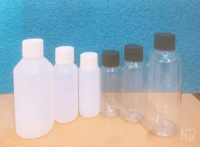 30Ml 50Ml 100Ml Plastic Bottles Natural Hdpe Or Pet Plastic With Screw Caps Uk