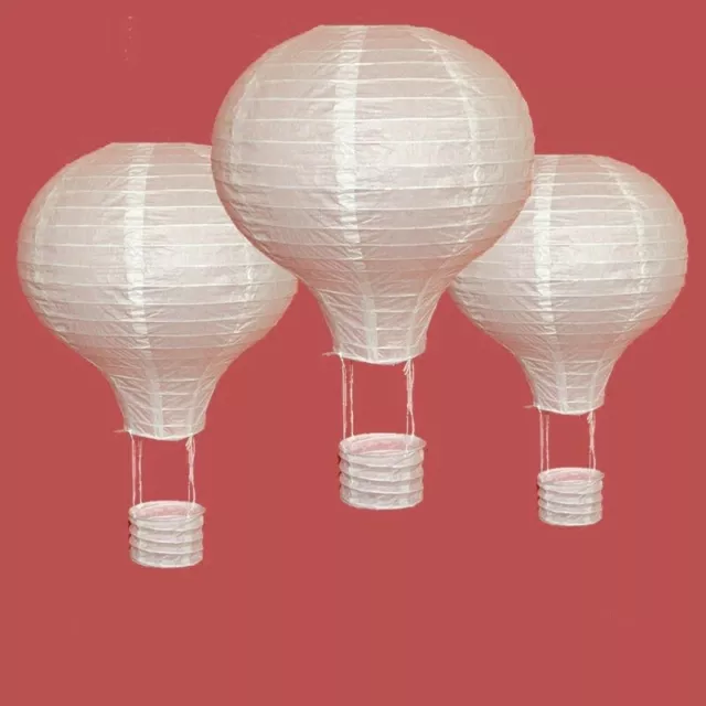 1Pcs Hot Air Balloon Paper Lantern Chinese Wishing Lantern Wedding Decor Kid's