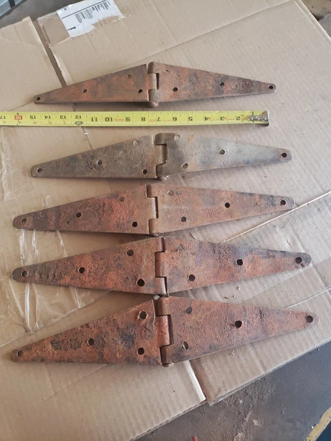 Lot Of Five 16" Barn Strap Hinges 3