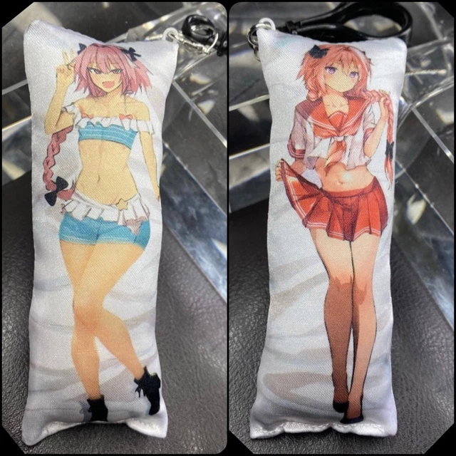 HANDMADE FEMBOY ASTOLFO Fate Anime Dakimakura Body Pillow Plush Keychain  New $16.90