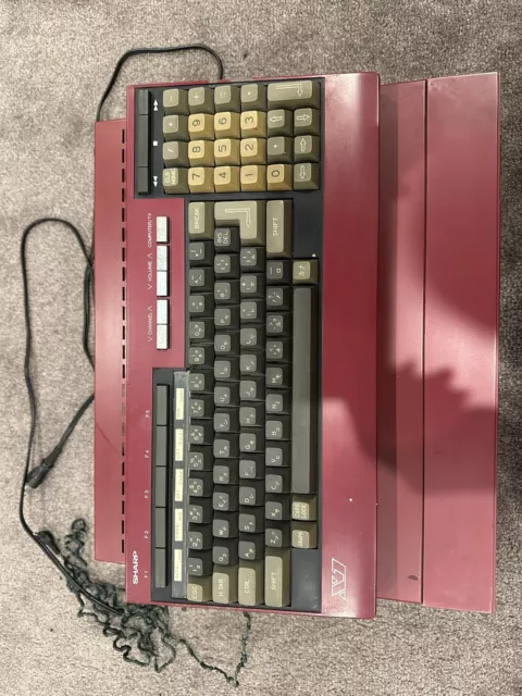 SHARP X1 CZ-803CR Vintage Retro Japanese Computer Red Model