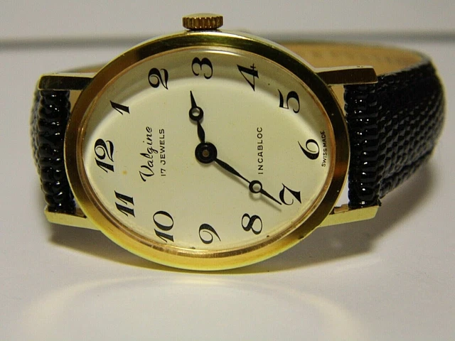 VALGINE 713 SWISS Made 70'S Vintage Classic Gold Plated Mechanical