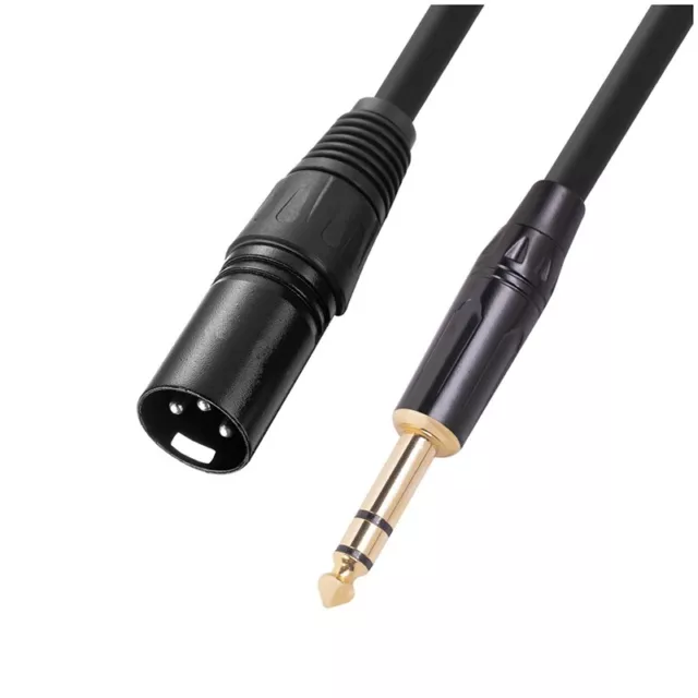 1X(6.35 Mm 1/4 Inch Male To XLR Male Audio Stereo Mic Cable - Male To XLR3961