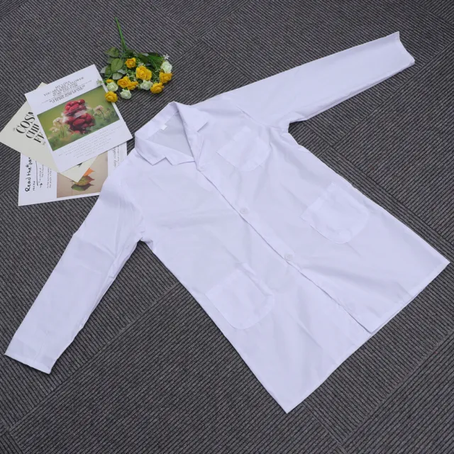 1 pz abito da laboratorio bambini cappotti bianchi sottili cappotti bianchi per bambini