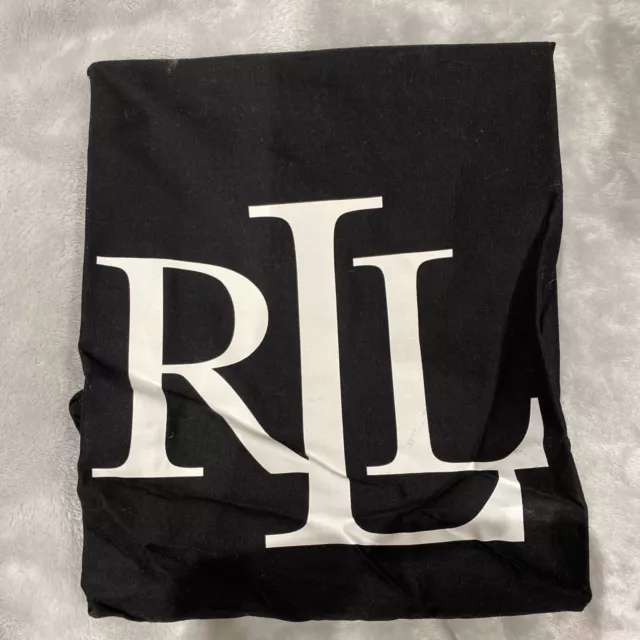 Ralph Lauren 1 Borsa Indumento Protezione Polvere Nera Cotone L44x L44 cm Nuova