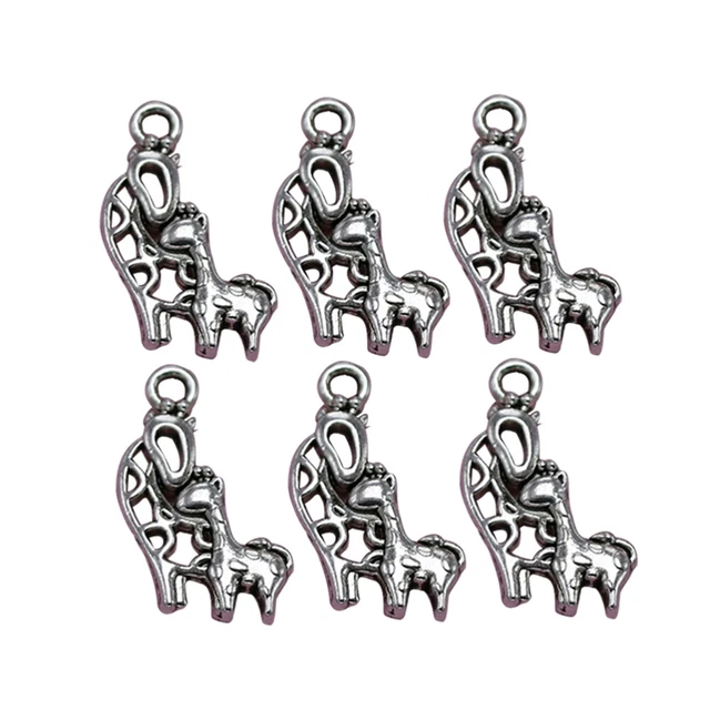 20 Stück Legierung Giraffe Anhänger Charms DIY Schmuck Herstellung Zubehör für