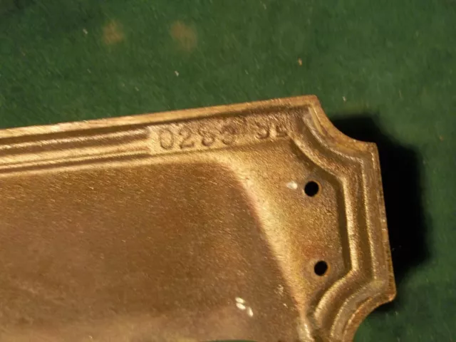 ANTIQUE SARGENT Heavy Solid Bronze Art Deco Mail Receiver 4