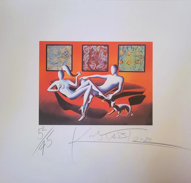 Mark Kostabi Fine art giclèe Confort zone  arte casa arredamento pop