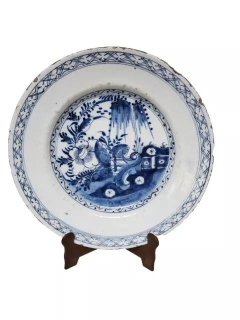 1 Assiette en Faïence   de Delft - XVIIIème