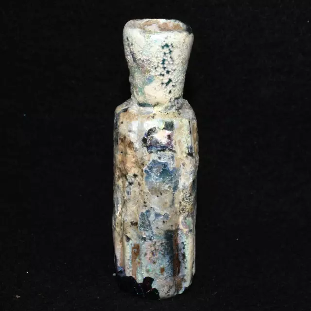 Genuine Intact Ancient Roman Glass Bottle Vial in Perfect Condition from Israel