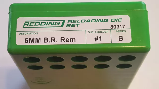 80317 Redding 2-Die Full Length Die Set - 6Mm B R Rem - Brand New - Free Ship