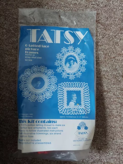 Kit Tatsy 6 Encaje Tatuado Imagen 6 Marcos de Encaje (Tamaño Billetera) #324 Nuevo en Paquete