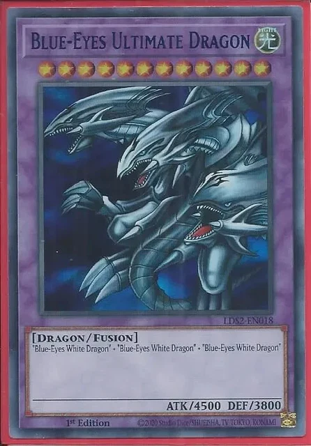 Yugioh - Blue-Eyes Ultimate Dragon - Ultra Rare Holographic - 1st Edition Card
