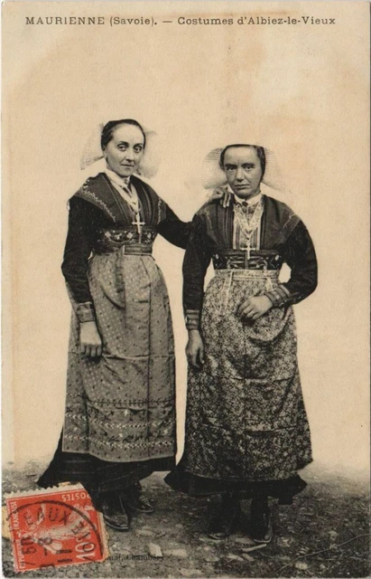 CPA ALBIEZ-MONTROND ALBIEZ-le-VIEUX - costumes - Maurienne - Savoy (1191434)