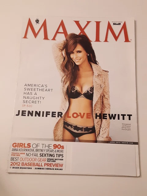 MAXIM MAGAZINE #172 April 2012 Jennifer Love Hewitt $24.00 - PicClick