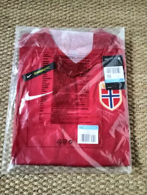 maillot football Norvege Neuf Étiquette Nike M Authentique Original Officiel