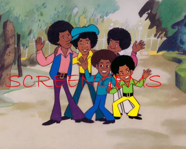 MICHAEL JACKSON FIVE animated TV cartoon photos Lot of 5 Diana Ross ...