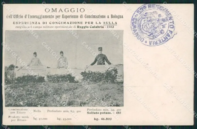 Reggio Calabria città Militari Agricoltura cartolina QZ4046