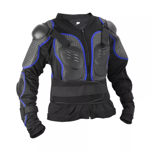 Dimension XL Saleté Vélo Moto Monter à cheval Protectif Plein Corps Armure Bleu