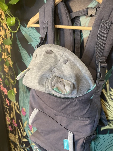 Infantino Cuddle Up Carrier Ergonomic Gray Unisex Front Or Back Baby 12 - 40 Lbs