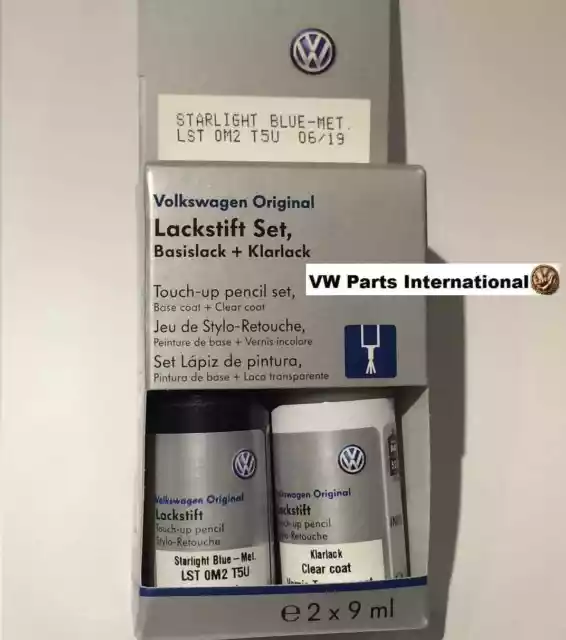 Starlight Blue LT5U Genuine VW Touch Up Paint Audi Seat Skoda Scratch Stone Chip