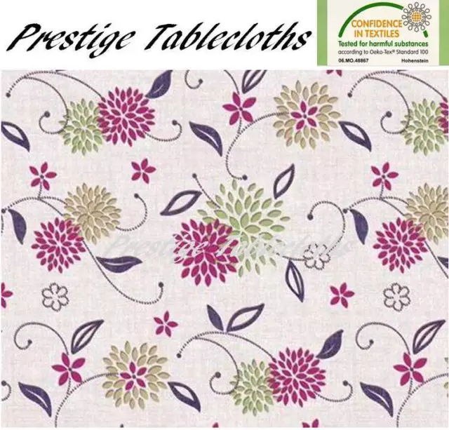 Blumenmuster Damast PVC Vinyl Tuch saubere Tischdecke - ALLE GRÖSSEN - Code: F1016-3