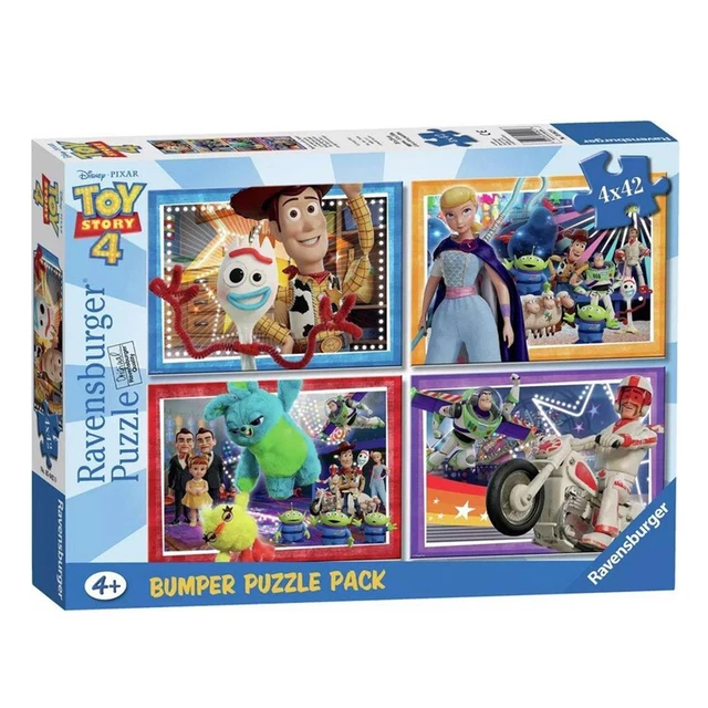 TOY STORY JIGSAW Puzzles Bumper Pack Of 4 Ravensburger Woody Buzz 42 toy-story-jigsaw-puzzles-bumper-pack-of-4-ravensburger-woody-buzz-42