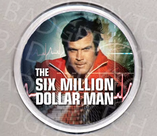 THE SIX MILLION DOLLAR MAN round drinks COASTER - RETRO CLASSIC!