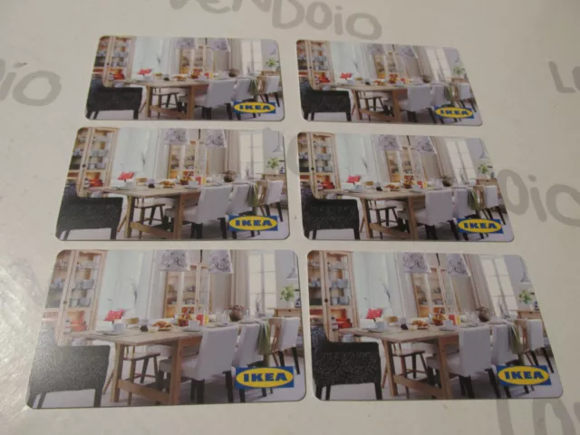 Stock 6 Reader Cards Gift Ikea Various See Photo
