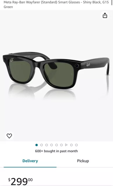 NEW UN-OPENED RAY-BAN Meta Wayfarer Smart Glasses Shiny Black Green ...