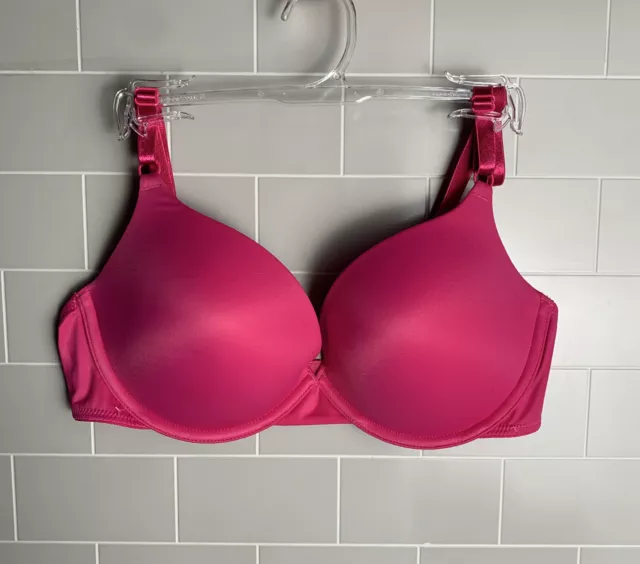 145X01 Maidenform 06501 Inspirations Multiway Push Up Bra 38C Hot Pink NWD