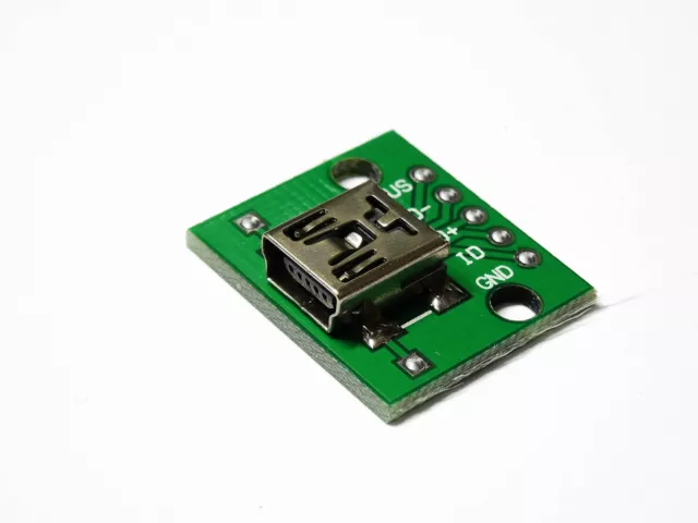 1/5 Mini USB A 5PIN Dip Adattatore 2,54mm Breadboard Modulo per Arduino DIY