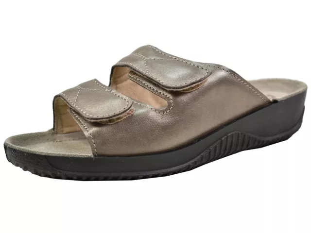 Rohde Soltau-40 1940 Femmes Sandales Mules Sabots Largeur F 1/2 Cuir