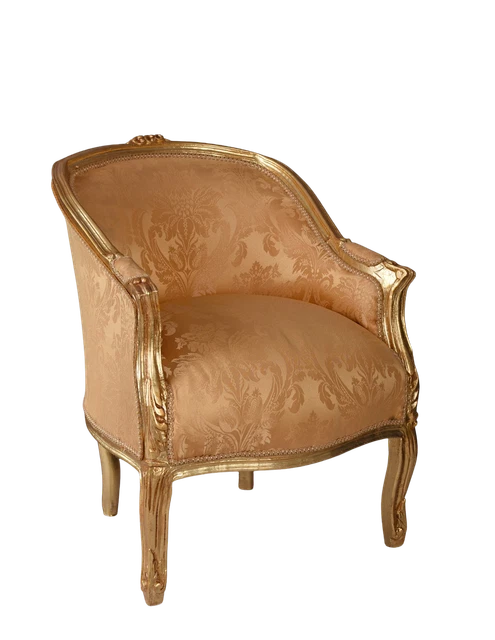 Chaise de Luxe Baroque Casa Padrino avec Accoudoirs Bordeaux / Or