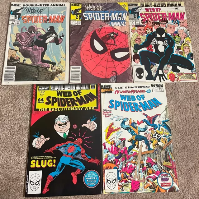 Web of Spider-Man Annual #1-5 - VF COMIC LOT of 5