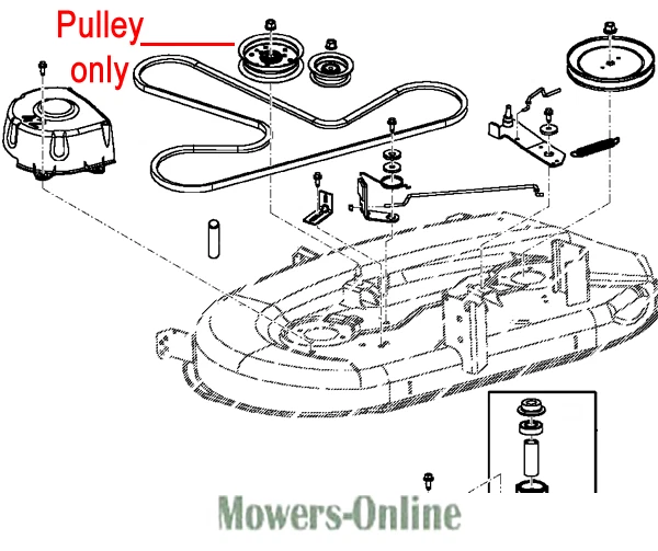 JOHN DEERE DECK Idler Pulley GY20629 X110 X120 X125 X140 X145 X165