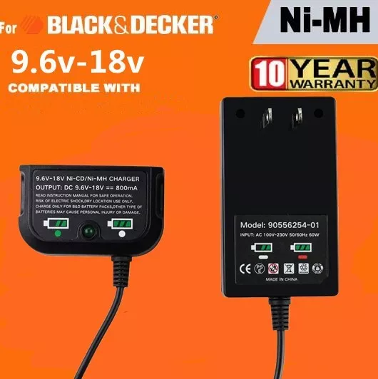 9.6V-18V 1.5ah Replacement Battery Charger for Black & Decker Nicad NiMH  Slide Style Batteries - China Power Tool Battery Charger and Battery Charger  price