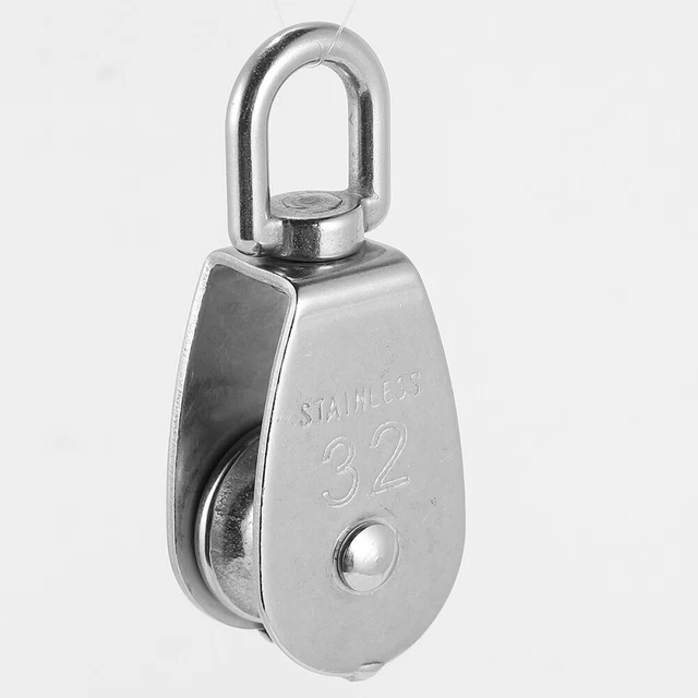 WIRE ROPE LIFT Single Pulley M32 Pulleys for Wheel Tools Boat £14.39 ...