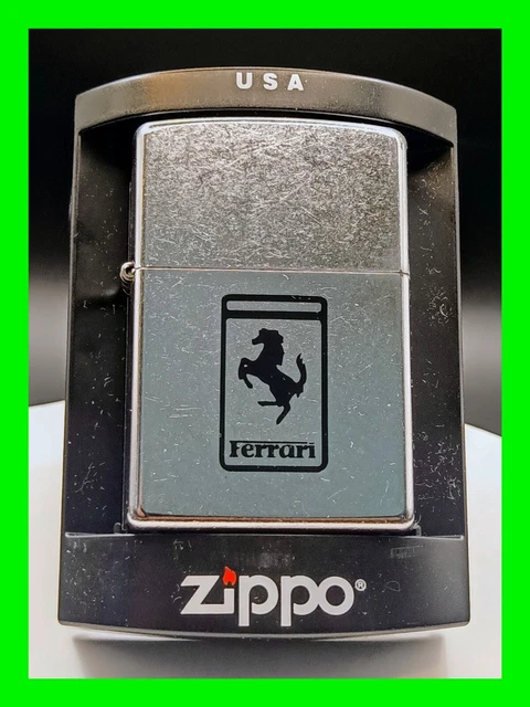 Vintage Ferrari Zippo Lighter Unfired Sealed With Paperwork And Original Box NIB