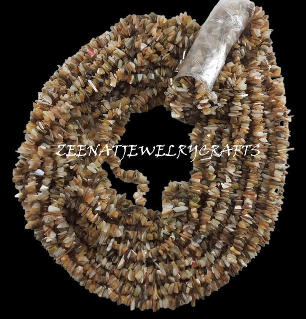 Shell Pearl Natural Smooth Uncut Chip Raw Nugget Beads Jewelry Making Crafts 20"