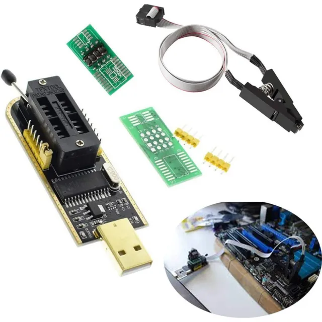 Programmeur USB premium pour puce d'écriture 24 EEPROM BIOS Writer et 25 SPI Fl