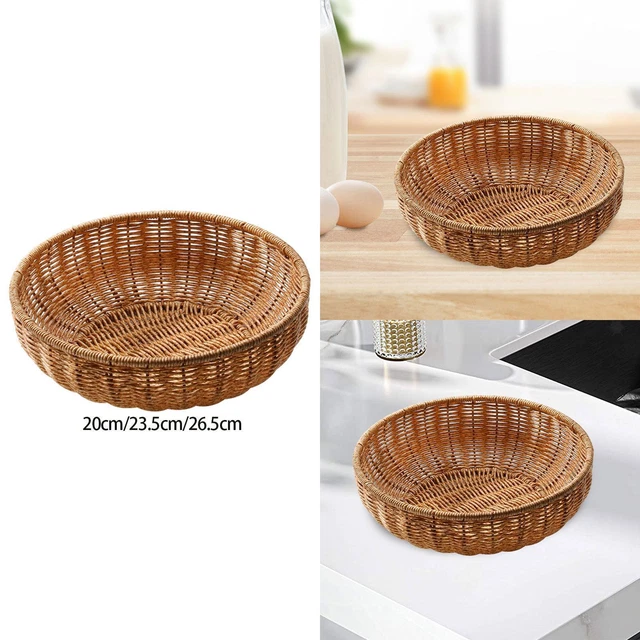 Panier de pique-nique en osier avec couvercle et poignée,panier de pique-nique tissé fait à la main,panier de rangement pour œufs Pâques, panier vide