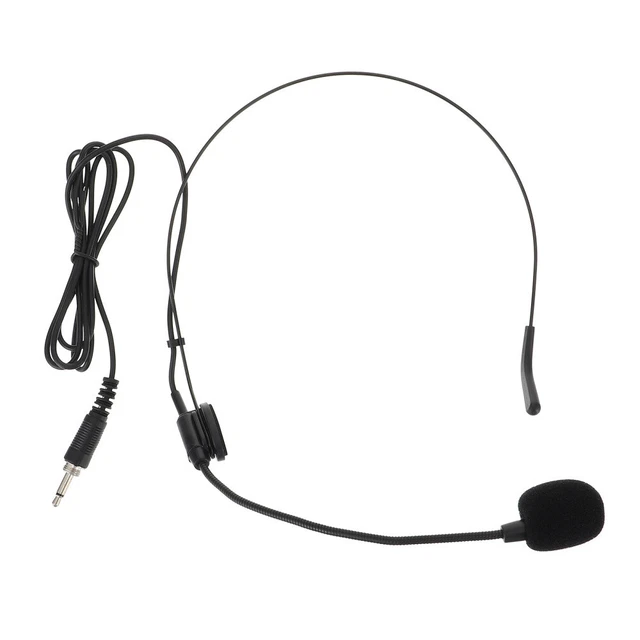 OVER EAR MICROPHONE Wired Corded Headphone Headset Unidirectional £5.59