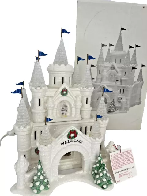 Department 56 Snow Carnival Ice Palace Original Snow Village Vintage Castle Dept