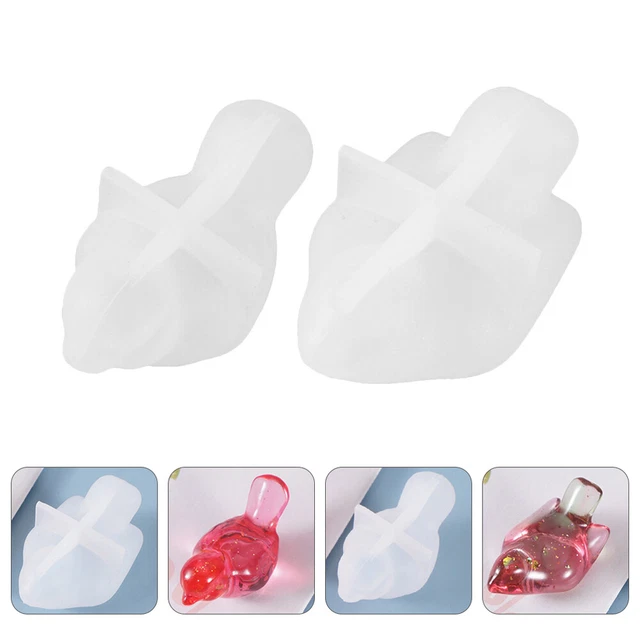 Moldes de silicona de resina de pájaro 3D molde de pastel silicona blanco gel de sílice