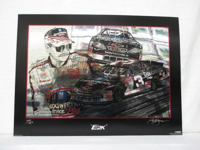 Dale Earnhardt The Intimidator Goodwrench Sam Bass E2K Nascar Racing Lithograph