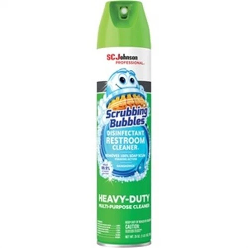 Disinfectant Restroom Cleaner, Clean Fresh Scent, 25 oz Aerosol Can, 12/Carton